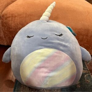 Squishmallows 16 in Naomi the Narwhal